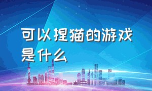 可以捏猫的游戏是什么