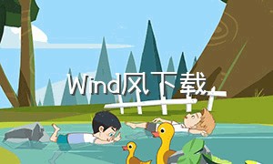 Wind风下载（怎么下载外国版的wind）