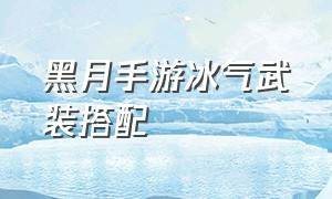 黑月手游冰气武装搭配（黑月手游莉莉姆武器搭配）