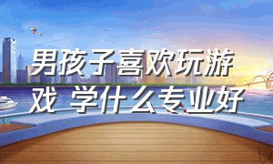 男孩子喜欢玩游戏 学什么专业好