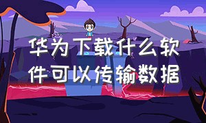 华为下载什么软件可以传输数据