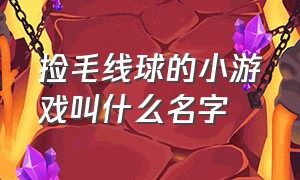 捡毛线球的小游戏叫什么名字