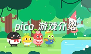 pico 游戏介绍