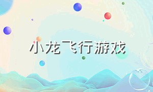 小龙飞行游戏（小飞龙说游）