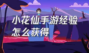 小花仙手游经验怎么获得