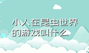 小人在昆虫世界的游戏叫什么（小人在昆虫世界的游戏叫什么来着）