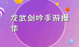 龙武剑吟手游操作