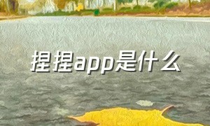 捏捏app是什么