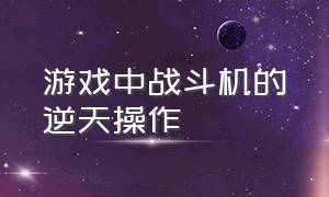 游戏中战斗机的逆天操作