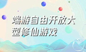 端游自由开放大型修仙游戏