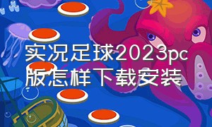 实况足球2023pc版怎样下载安装（实况足球下载安装2024）