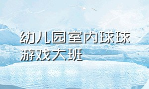 幼儿园室内球球游戏大班