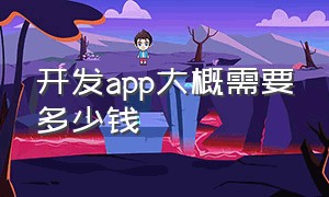 开发app大概需要多少钱（开发app需要多少资金）