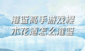 灌篮高手游戏樱木花道怎么灌篮