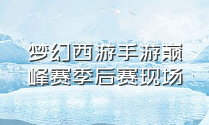 梦幻西游手游巅峰赛季后赛现场（梦幻西游手游2023巅峰联赛季后赛）