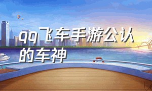 qq飞车手游公认的车神（qq飞车手游10元1万钻）