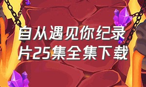 自从遇见你纪录片25集全集下载