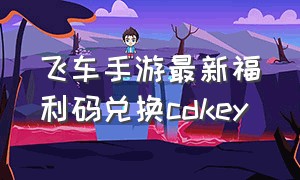 飞车手游最新福利码兑换cdkey