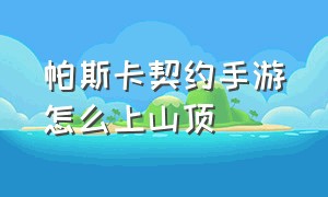 帕斯卡契约手游怎么上山顶