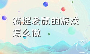 猫捉老鼠的游戏怎么做（游戏猫捉老鼠详细教程）