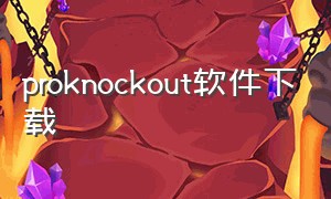 proknockout软件下载