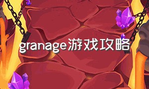 granage游戏攻略（lone ranger游戏中国怎么玩）