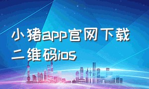小猪app官网下载二维码ios