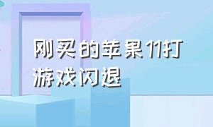 刚买的苹果11打游戏闪退（苹果11闪退怎么办解决方法）