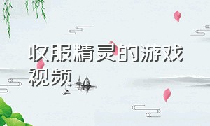 收服精灵的游戏视频