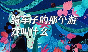 骑车子的那个游戏叫什么（模拟骑车的游戏叫什么）