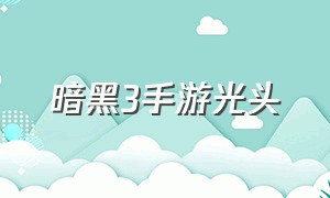 暗黑3手游光头