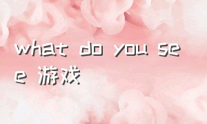 what do you see 游戏