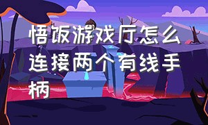 悟饭游戏厅怎么连接两个有线手柄