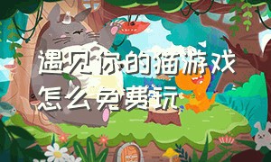 遇见你的猫游戏怎么免费玩