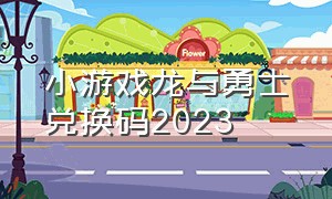 小游戏龙与勇士兑换码2023