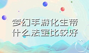 梦幻手游化生带什么法宝比较好