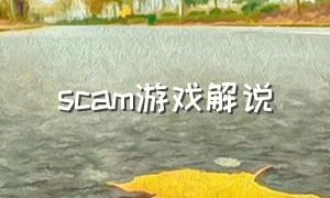 scam游戏解说