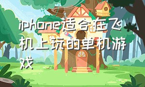 iphone适合在飞机上玩的单机游戏