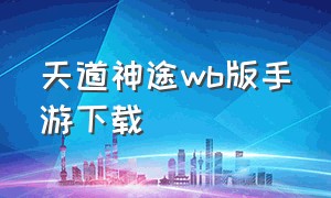 天道神途wb版手游下载