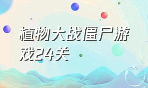 植物大战僵尸游戏24关（植物大战僵尸24关简单模式）