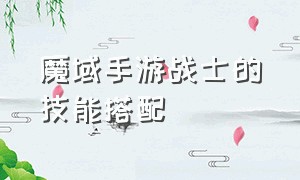 魔域手游战士的技能搭配（魔域手游各个职业的技能效果）