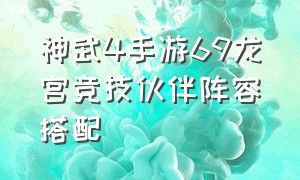 神武4手游69龙宫竞技伙伴阵容搭配（神武4手游69少主天宫最佳搭配）