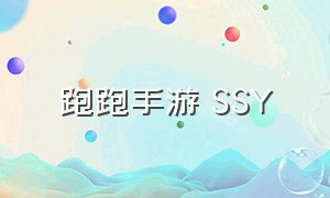 跑跑手游 SSY