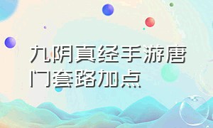 九阴真经手游唐门套路加点