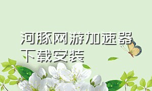 河豚网游加速器下载安装