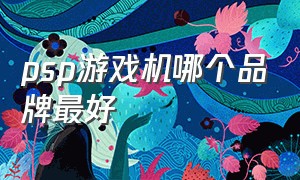 psp游戏机哪个品牌最好