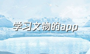 学习文物的app