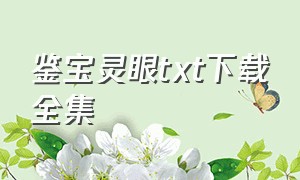 鉴宝灵眼txt下载全集（鉴宝灵眼番外）