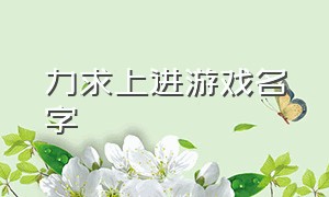 力求上进游戏名字