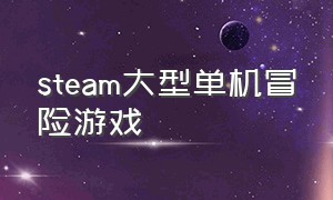 steam大型单机冒险游戏